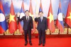 Chủ tịch Quốc hội Vương Đình Huệ hội đàm với Chủ tịch Quốc hội Lào